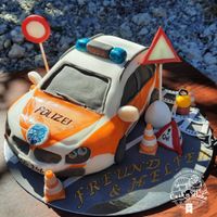Polizei Auto Torte - Cook&#039;n&#039;Bake by Anika Heer