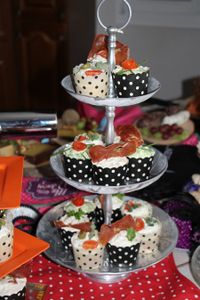 Salzige Cupcake Etagere - Cook&#039;n&#039;Bake by Anika Heer
