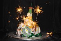 Champagner Flaschen Torte Silvester (1) - Cook&#039;n&#039;Bake by Anika Heer