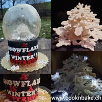 Schneekugel Torte Snowflake - Cook&#039;n&#039;Bake by Anika Heer