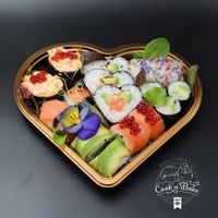 Sushi Herz Valentinstag - Cook&#039;n&#039;Bake by Anika Heer